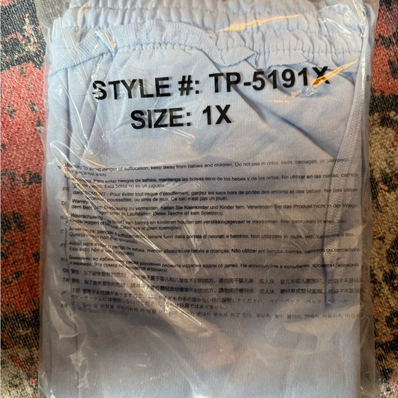 Zenana Outfitters Baby Blue Women's Joggers - Size 2X - Picture 8 of 10